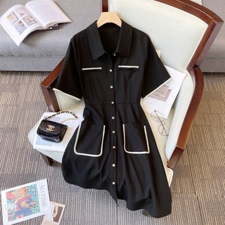 Đầm Bigsize Nữ Mập Fashion Đầm Bigsize Thiết Kế Che Khuyết Điểm Tôn Dáng Đầm Lainin Gân Đủ size từ 50-95KG DA0006
