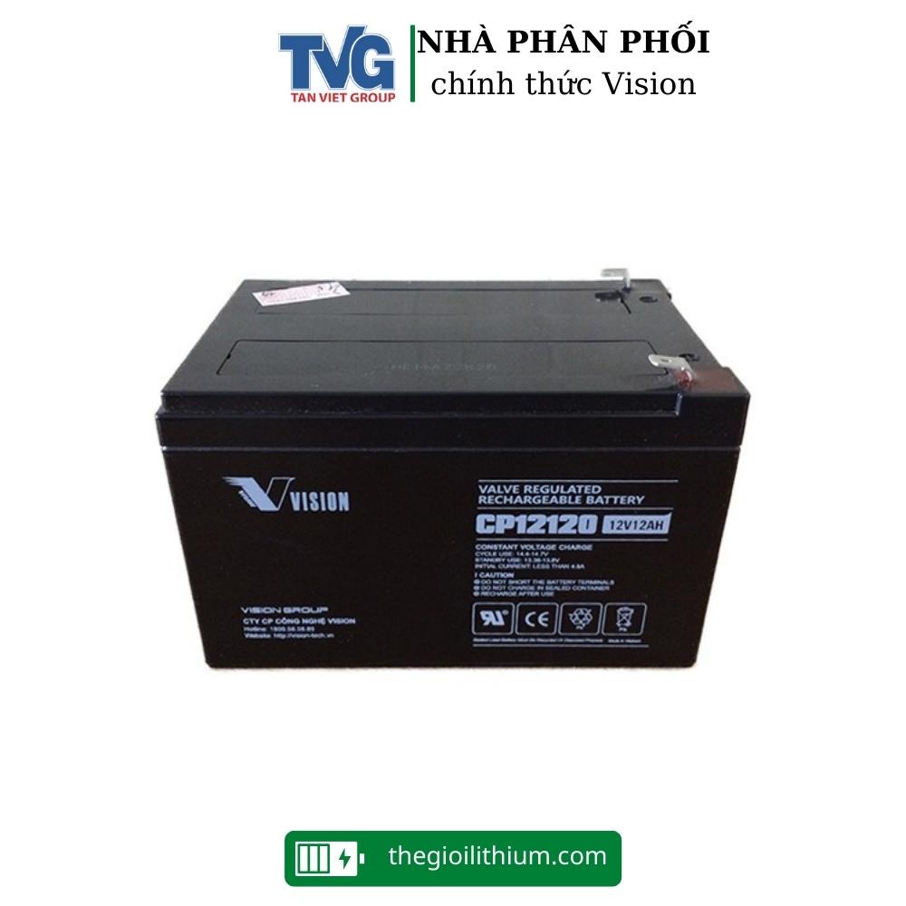 Ắc quy chính hãng Vision CP12120 12V 12Ah