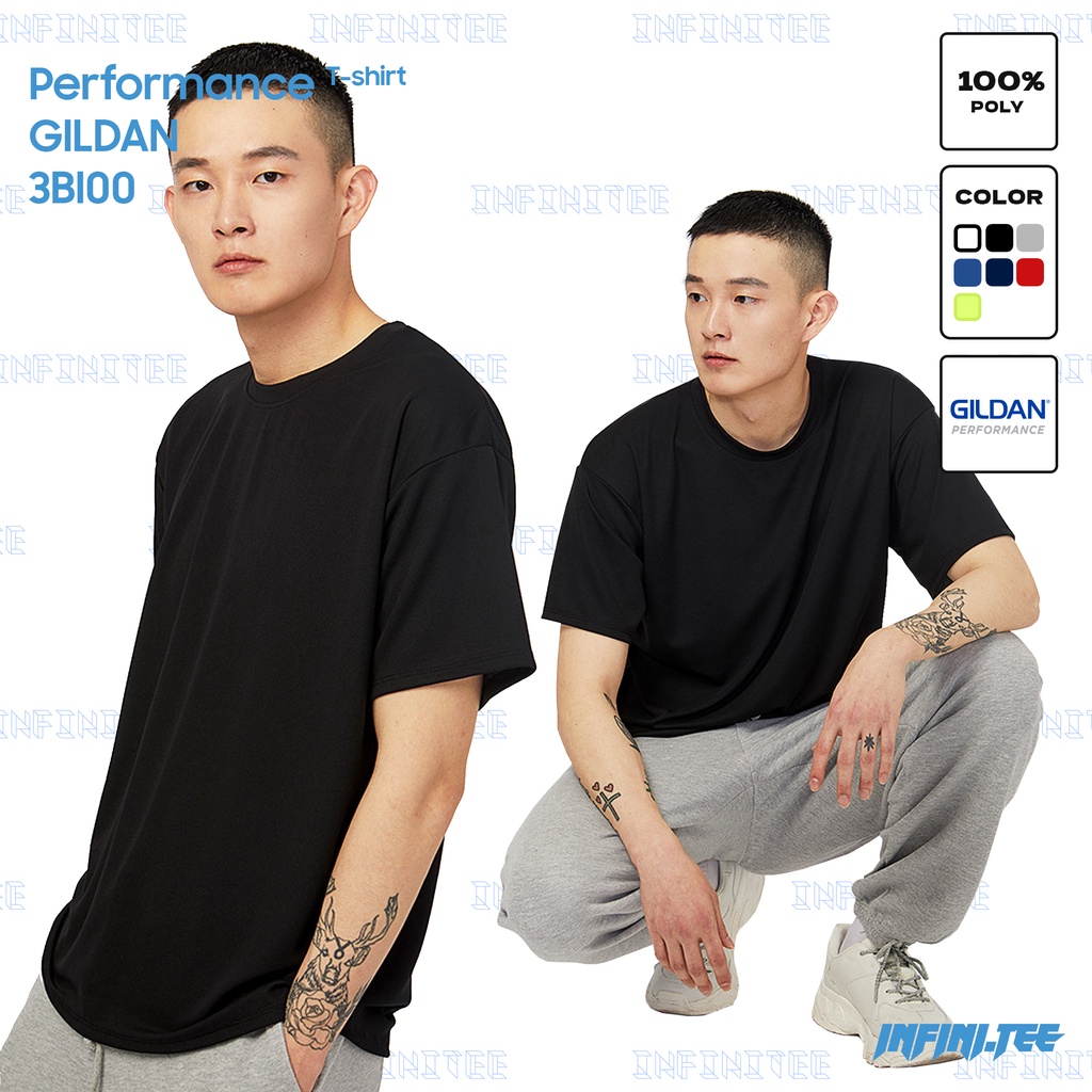 Áo thun INFINITEE thể thao Gildan 3BI00 - PERFORMANCE ADULT T-SHIRT