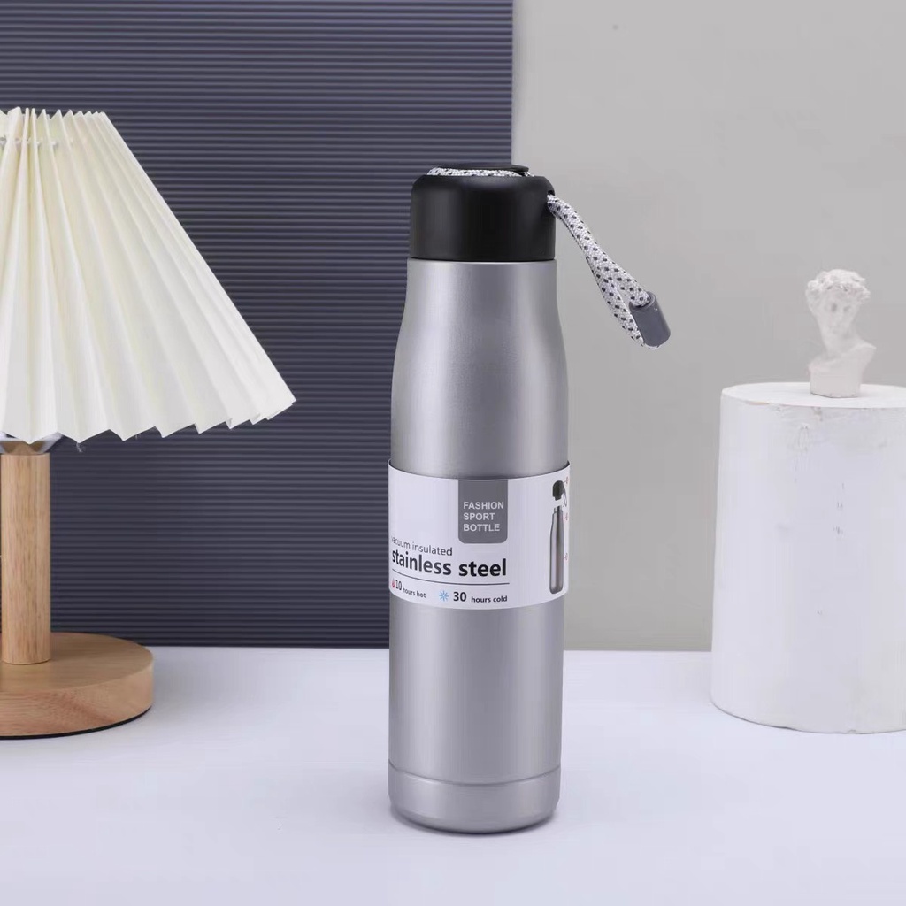 Bình nước giữ nhiệt, bình giữ nhiệt nắp gỗ delicate inox 304