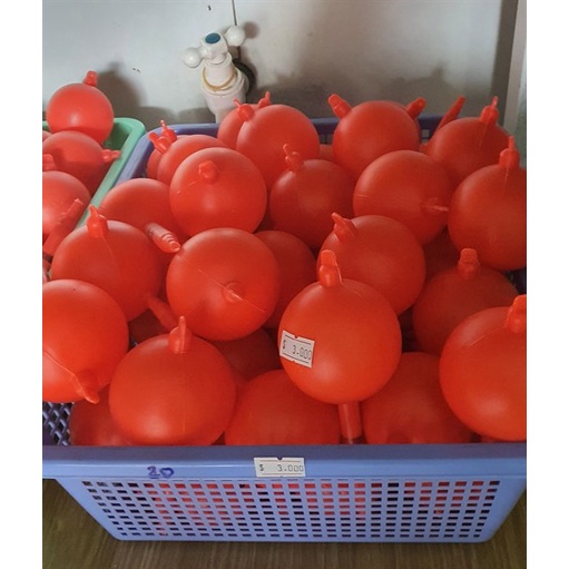 Phao nhựa tròn, phao bơm câu cá, phao bom mè, phao lăng xê câu cá