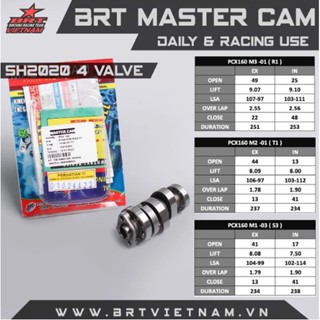 Cam BRT Vario160 / PCX160 / Airblade(4 valve) / SH (4 valve)(SH /Vario/PCX/ADV/AB đời 4val)