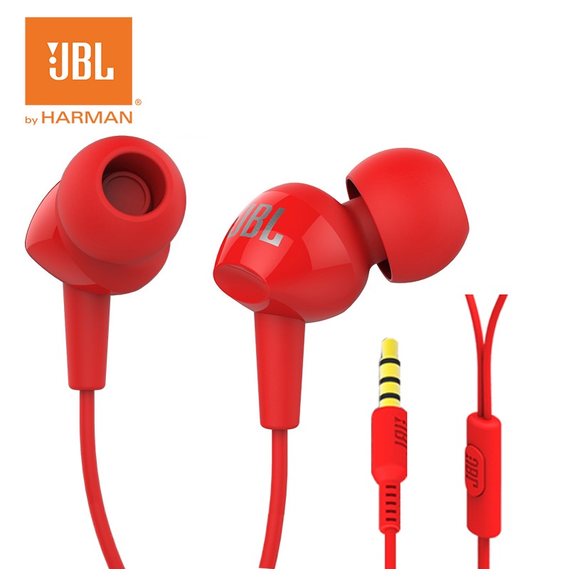 Tai Nghe Nhét Tai JBL C100SI Chính Hãng 100% Có Dây 3.5mm Âm Thanh Siêu Trầm Có Micro Cho Điện Thoại Android IOS