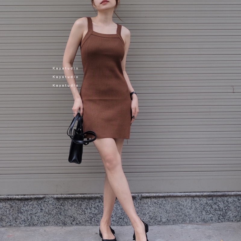 ĐẦM BODY NGẮN ĐEN/NÂU