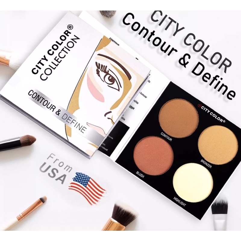 Bảng Tạo Khối,Má Hồng & Highlight City Color Contour & Define