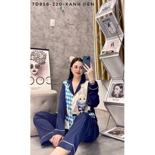 [ 50-70kg ] Bộ pijama dài bigsize sau sinh lụa xước