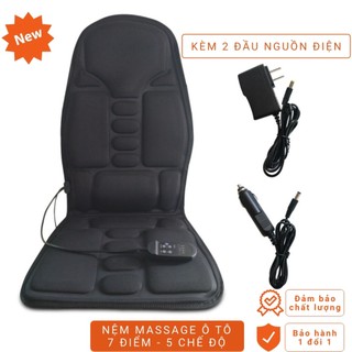 Ghế massage toàn thân ô tô, lót ghế văn phòng, đệm mát xa toàn thân 6 vùng cao cấp đa năng tiện lợi ZONE CAR.