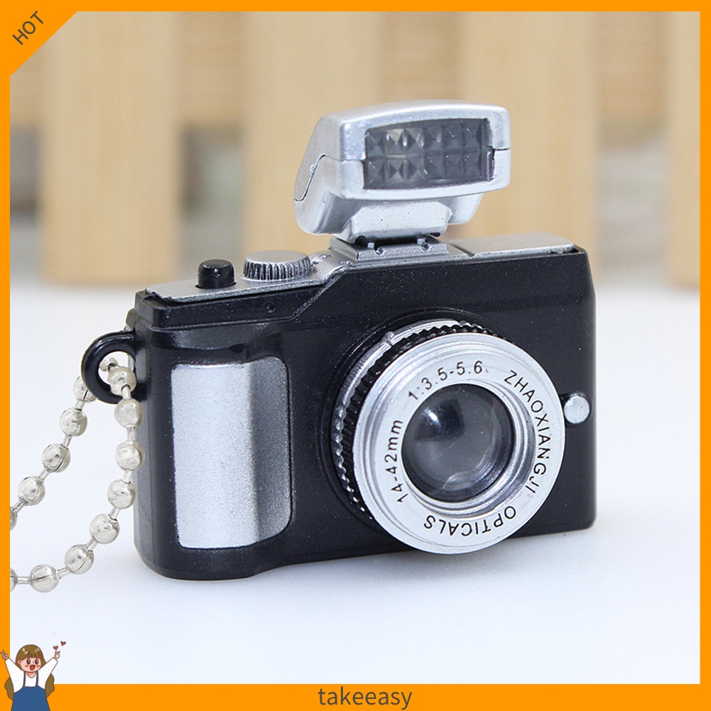 Móc Khóa Hình Máy Ảnh Có Đèn LED Và Âm Thanh Độc Đáo Trang Trí Điện Thoại