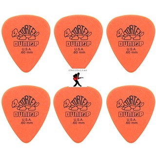 USA Dunlop 6 TORTEX 0.60mm - Phím đàn Guitar - Pick - Picks (móng gảy)