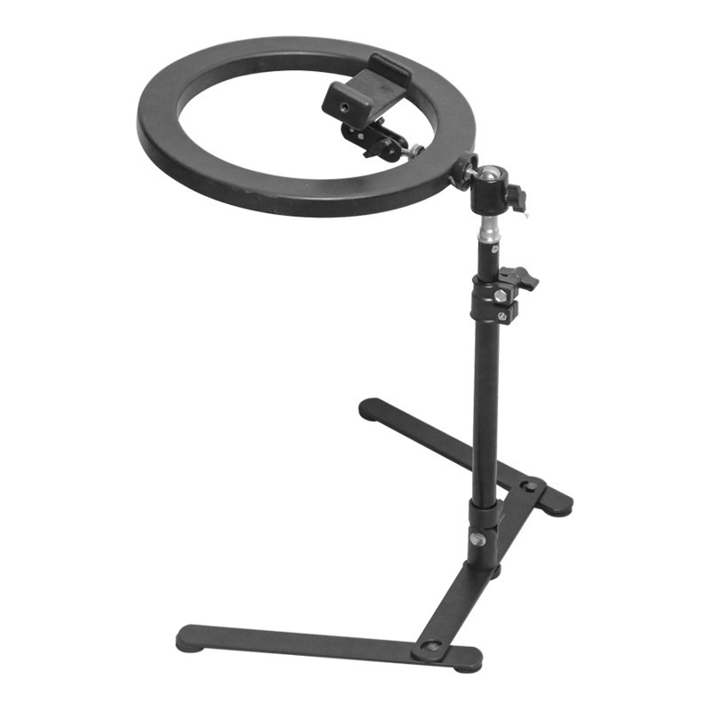 Đèn Chụp Ảnh Sản Phẩm, Đèn Quay Video Tiktok Livestream, review sản phẩm Để Bàn kèm đèn Hình Tròn Ringlight Mini 26cm