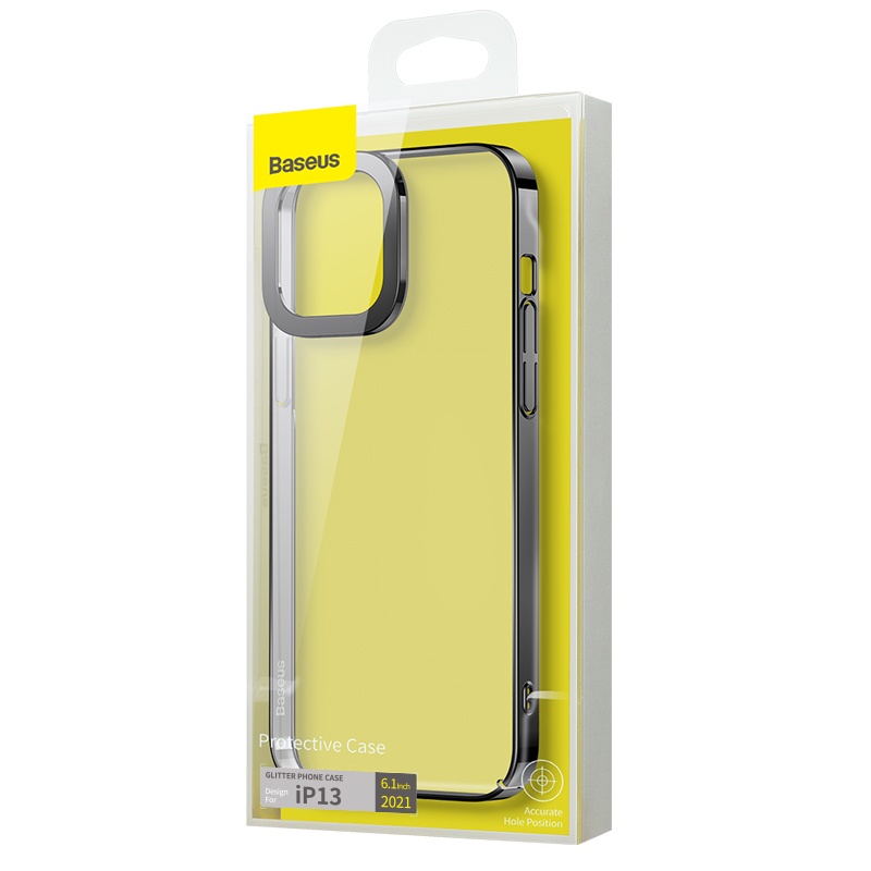 Ốp lưng nhựa cứng trong suốt Baseus Glitter Case dùng cho 13 series