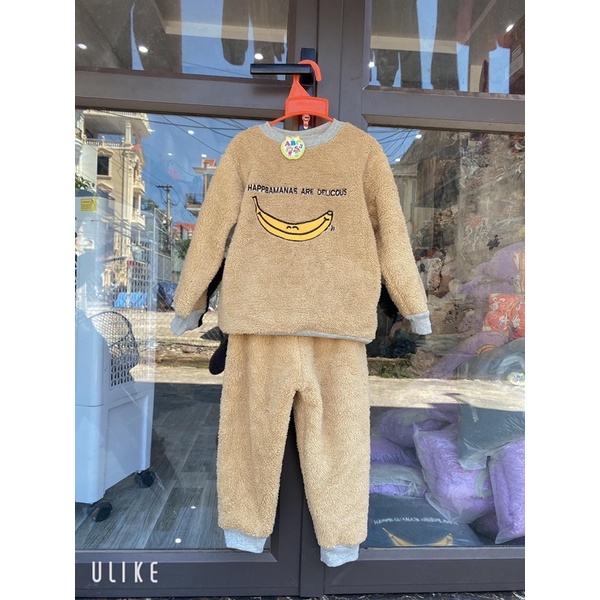 Quần dài lông 2 mặt cho bé trai bé gái