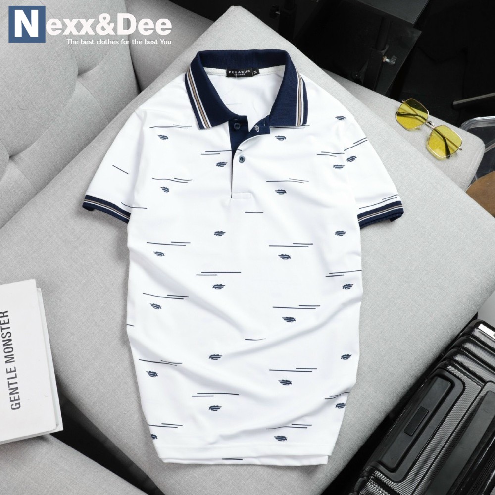 Áo thun POLO nam chấm bi cá sấu họa tiết có cổ bẻ TRUNG NIÊN big size 3xl Nexx&Dee PL30