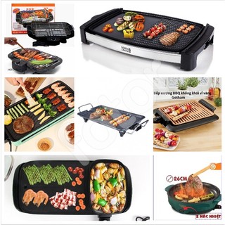 [FREESHIP] BẾP NƯỚNG ĐIỆN KHÔNG KHÓI 2 NGĂN - LEBENLANG - KOREAN CL-SS01 - SUNHOUSE SHD4607 - TRÒN 26cm