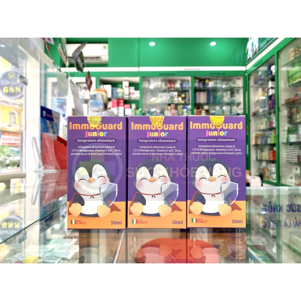 IMMUGUARD JUNIOR - Siro Đề Kháng Cánh Cụt, Giúp Bé Ăn Ngon Ngủ Ngon, Tăng Cường Sức Khỏe