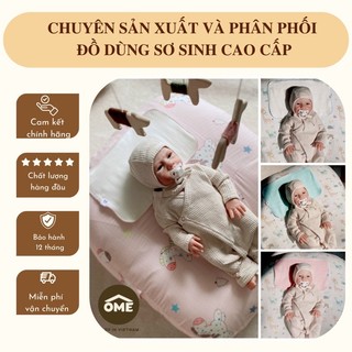Gối chống trào ngược chống gù vải xô có đệm thoáng khí kt 60x80cm OME cao cấp