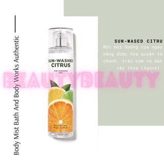 🎀Xịt thơm toàn thân Bath & Body Works Sun-washed Citrus