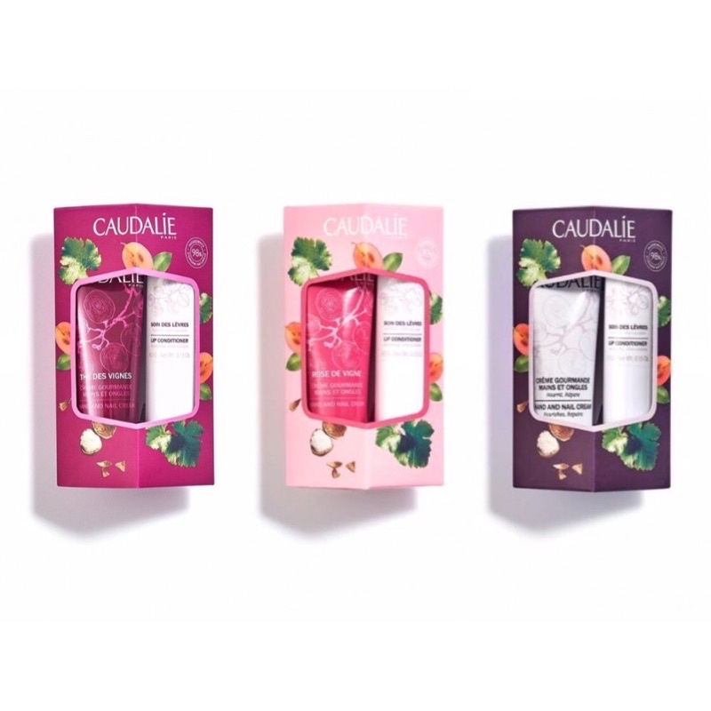 Set kem tay Caudalie + son dưỡng