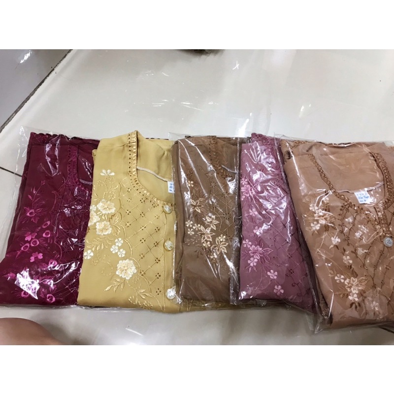 Đồ bộ bà già tay dài vải siêu lụa