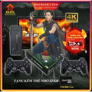 Máy chơi game cầm tay, máy chơi Game 4 Nút HDMI không dây game stick 4K tích hợp 3500 game cổ điển Bảo hành 2 năm