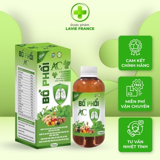 Siro bổ phổi ac hỗ trợ làm giảm viêm phổi, viêm phế quản, ho có đờm, ho khan, tăng cường hệ miễn dịch