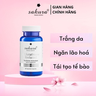 Viên uống trắng da chống lão hóa Sakura L-Glutathione Reduced 60 viên