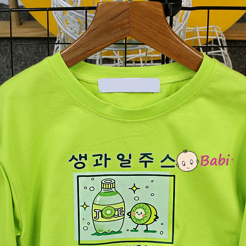 Áo sweater cổ tròn tay dài cotton cao cấp cho bé gái, Áo cặp mẹ và bé gái Babi thời trang Hàn Quốc size đại từ 20-62kg