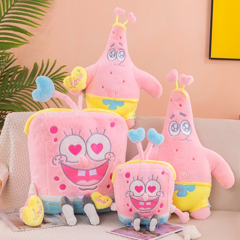 Búp Bê Nhồi Bông 60cm Hình SpongeBob SquarePants Patrick Star Dễ Thương Cho Bé