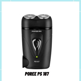 Máy cạo râu 2 lưỡi poree ps187, nhỏ gọn, tiện lợi, sang trọng