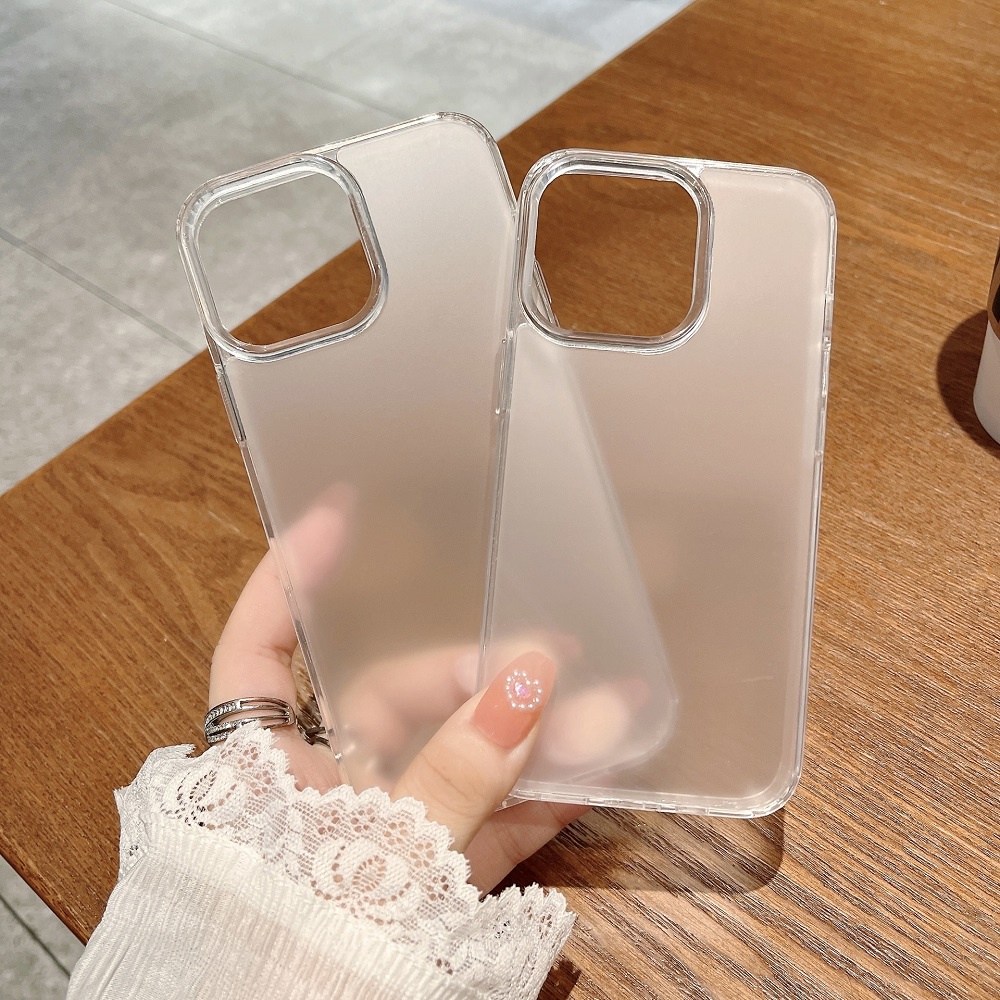 Ốp Điện Thoại Nhám Đơn Giản Cho iphone 15 pro max 14 / 14pro / 14promax plus / 13 12 11 pro max