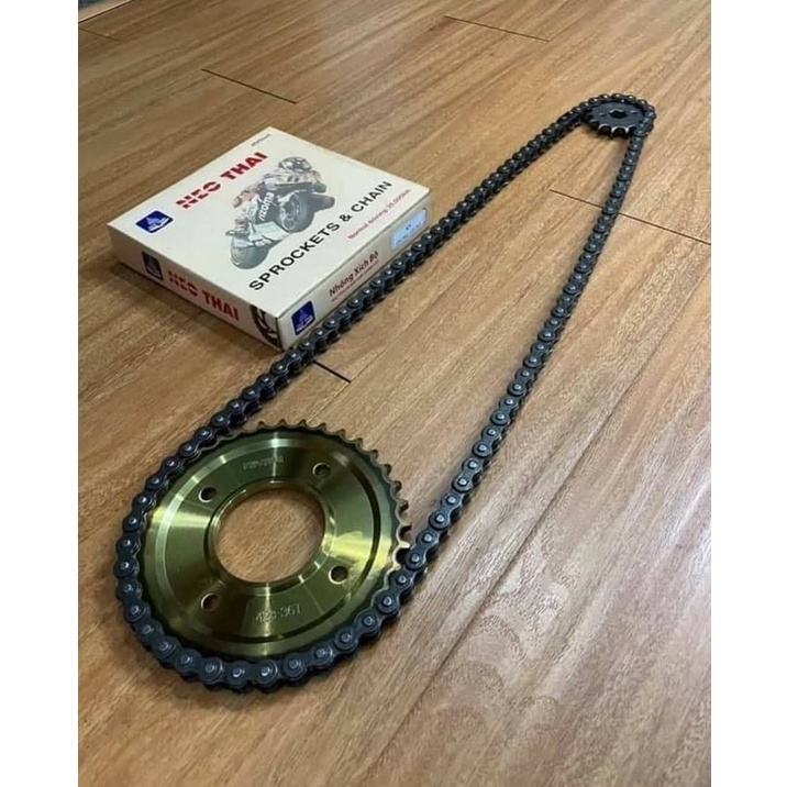 Nhông sên đĩa Wave RS 100 , Wave A 100 , Wave S100  , RSX  hiệu NEOTHAI  cao cấp / Nhông xích Wave RS