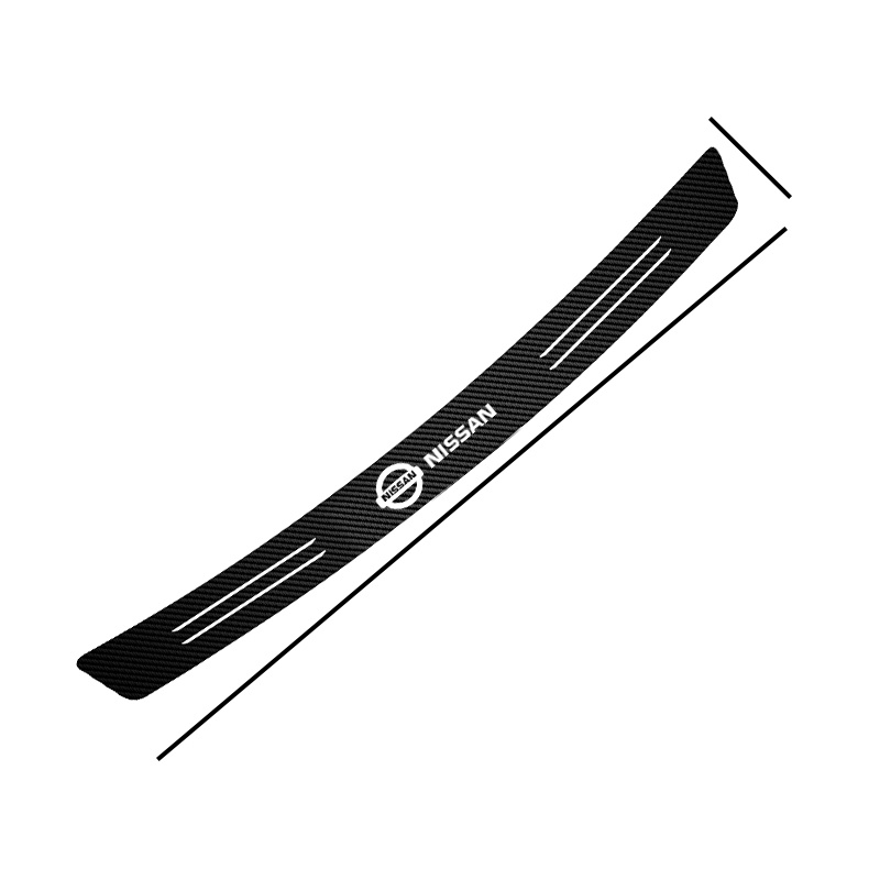 Sticker Sợi Carbon 3D Dán Bảo Vệ Cốp Sau Xe Hơi Nissan Juke Tiida Teana GTR 350Z 370Z 240SX