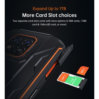 OUKITEL WP18 Pro Rugged Điện thoại (12500mAh/Android 12/7GB+64GB/5.93" HD+ Màn hình)