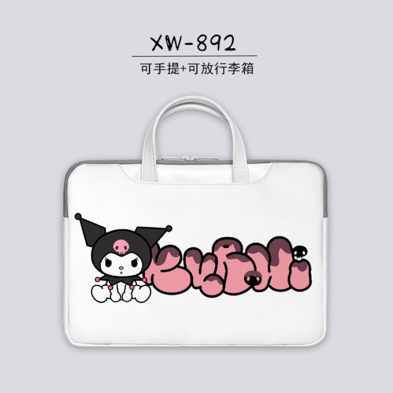 Túi Đựng Bảo Vệ Laptop Notebook 17-inch Họa Tiết Kuromi Hoạt Hình Dễ Thương