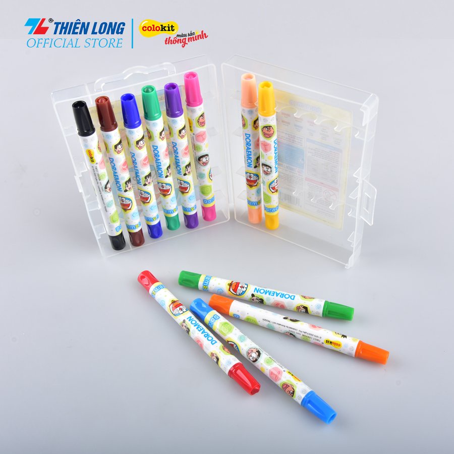 Bút sáp vặn Thiên Long Colokit 12 màu TCR-C007/DO