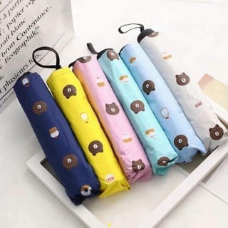 Ô dù gấu gấp gọn cute