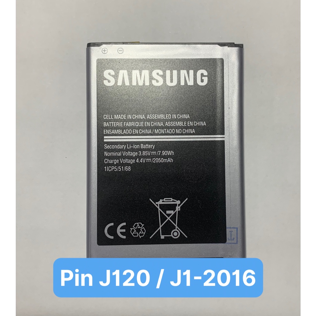 Pin samsung J120 / J1 - 2016 / EB-BJ120CBE / 2050mAh