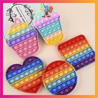 Pop it Giá Rẻ, Đồ Chơi Bóp Tay Xả Stress, Bóp Bong Bóng Nhiều Màu Sắc Giảm Căng Thẳng
