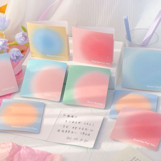 Thiệp cảm ơn, thiệp chúc mừng Cầu Vồng OH STYLE kèm phong bì thiệp và sticker dùng ngày lễ, sinh nhật