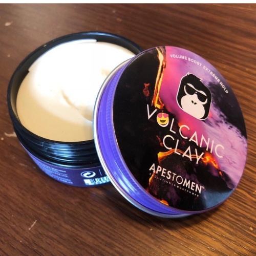Sáp vuốt tóc nam voIcanic clay 80g bóng mượt, sáp nam cá tính mạnh mẽ không bị khô rít