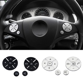 Miếng dán nút điều khiển vô lăng xe hơi mercedes benz c e s glk class w204 w212 w221 x204
