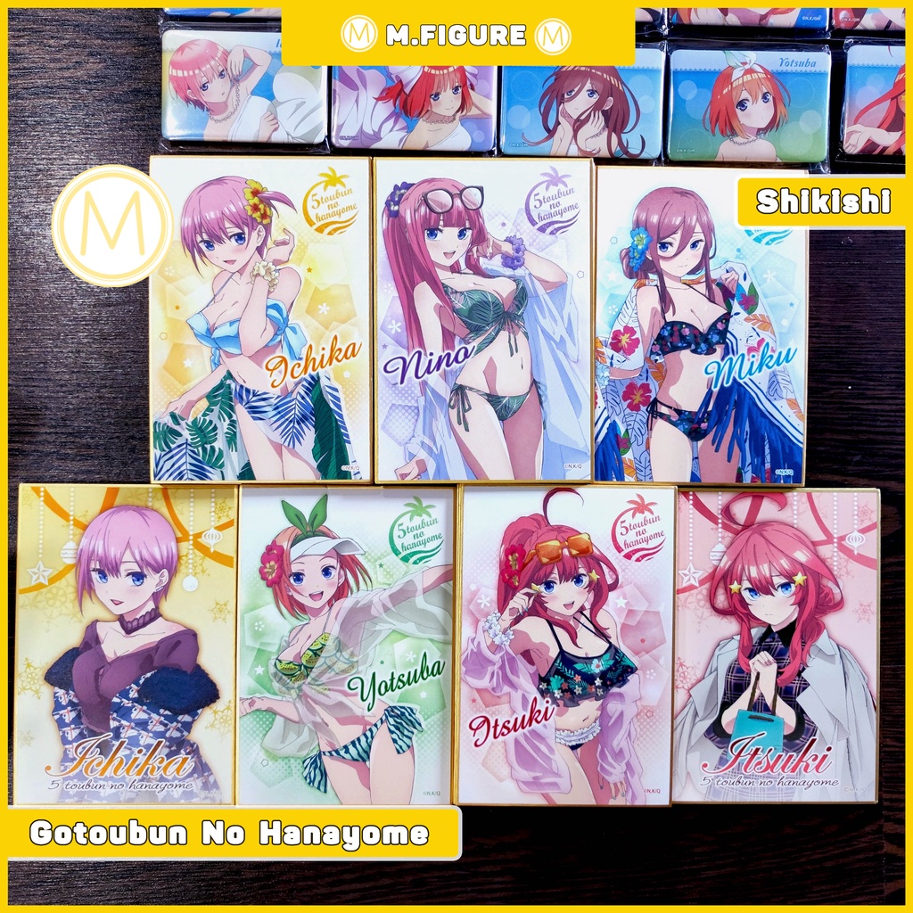 BẢNG KÝ NHÀ CÓ 5 NÀNG DÂU CHÍNH HÃNG - GOTOUBUN NO HANAYOME - SHIKISHI