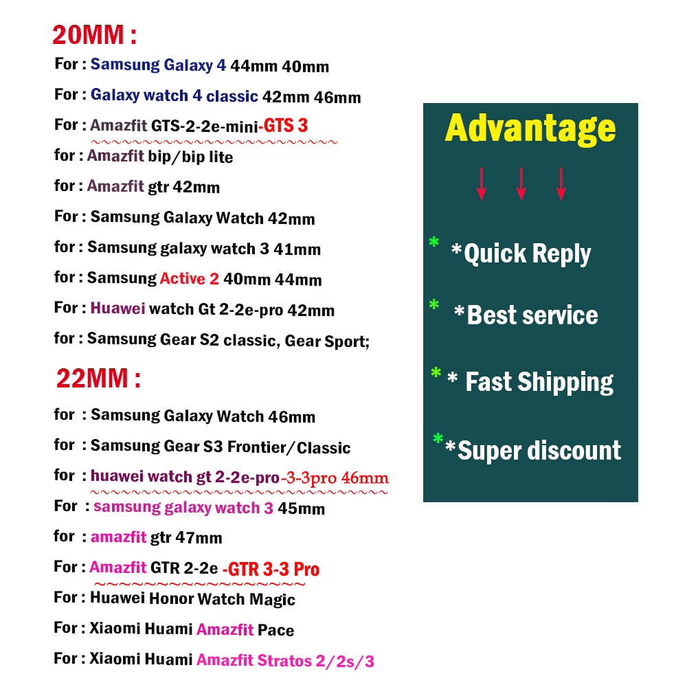 HUAWEI Dây Nylon Alpine Cho Đồng Hồ Thông Minh Samsung Galaxy watch 4 5Pro active 2 Gear S3 correa GT 2 3 22mm 20mm