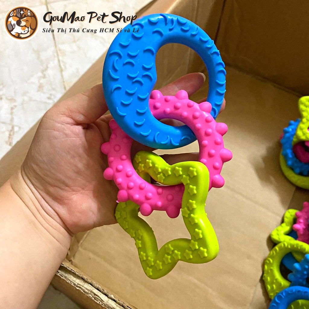 [Ảnh thật] ĐỒ CHƠI CAO SU MỀM : NẮM VÚ CÓ CHUÔNG - GOUMAO PET