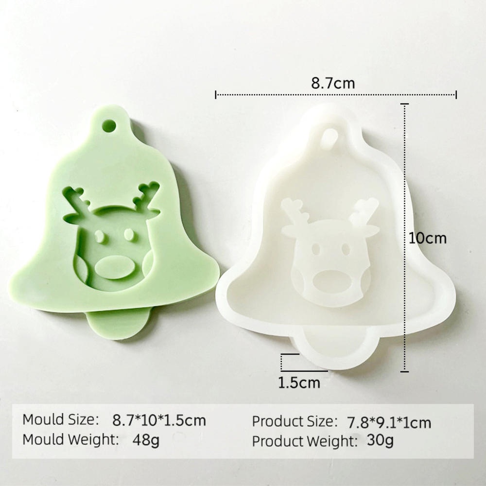 Khuôn Silicone Làm Bánh Hình Ông Già Noel / Tuần Lộc / Cây Thông / Hoa Tuyết DIY