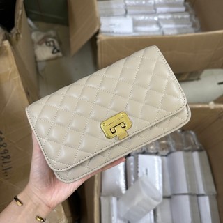 Túi đeo chéo c trần trám khoá gập size 20 kèm túi vải
