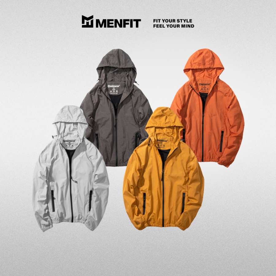 Áo khoác dù unisex cao cấp CHEMICAL 2104052 2 lớp, chống nắng, chống tia UV - MENFIT