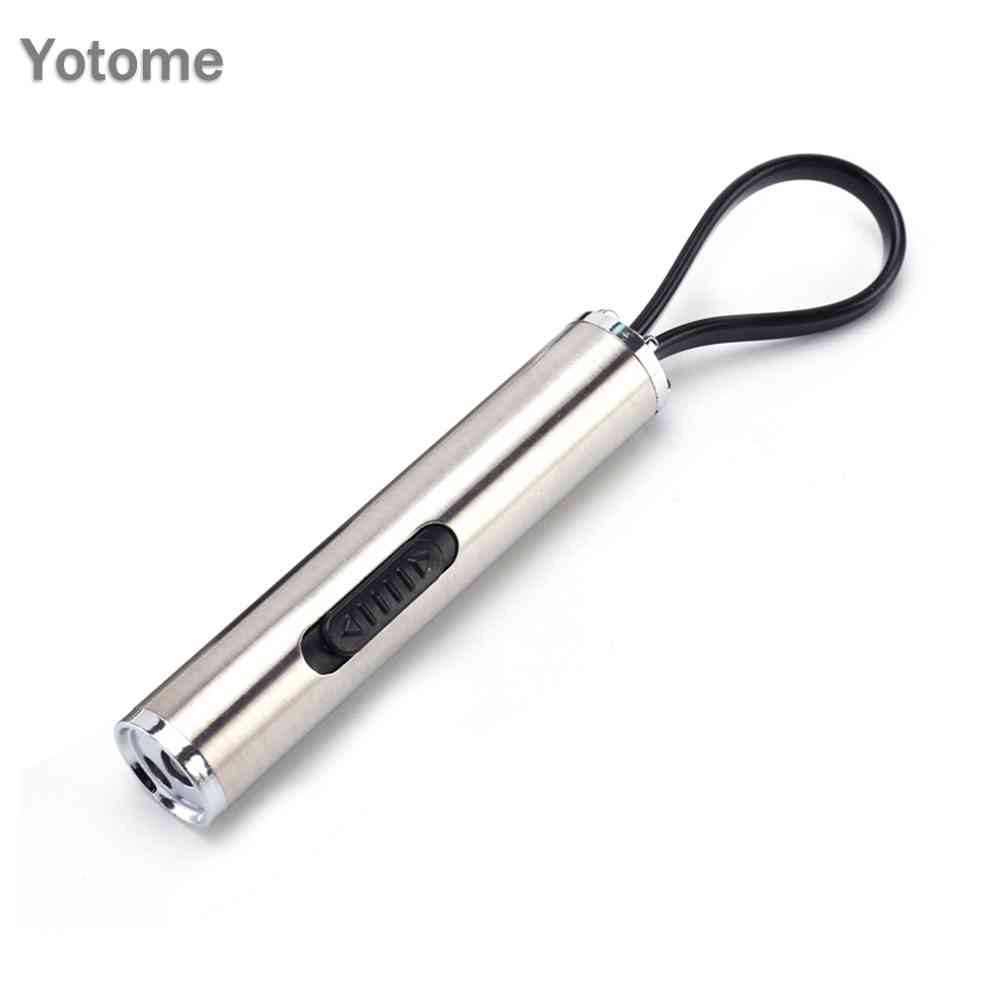 Đèn Pin LED UV Mini Bỏ Túi Bằng Thép Không Gỉ