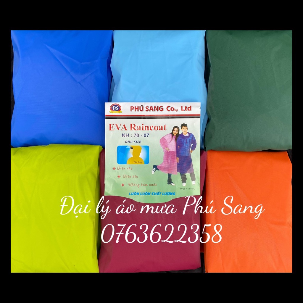 Áo mưa EVA Phú Sang bền đẹp thân thiện với môi trường không độc hại