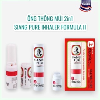 Ống Hít Thông Mũi 2 Đầu Siang Pure Inhaler Formula II Thái Lan
